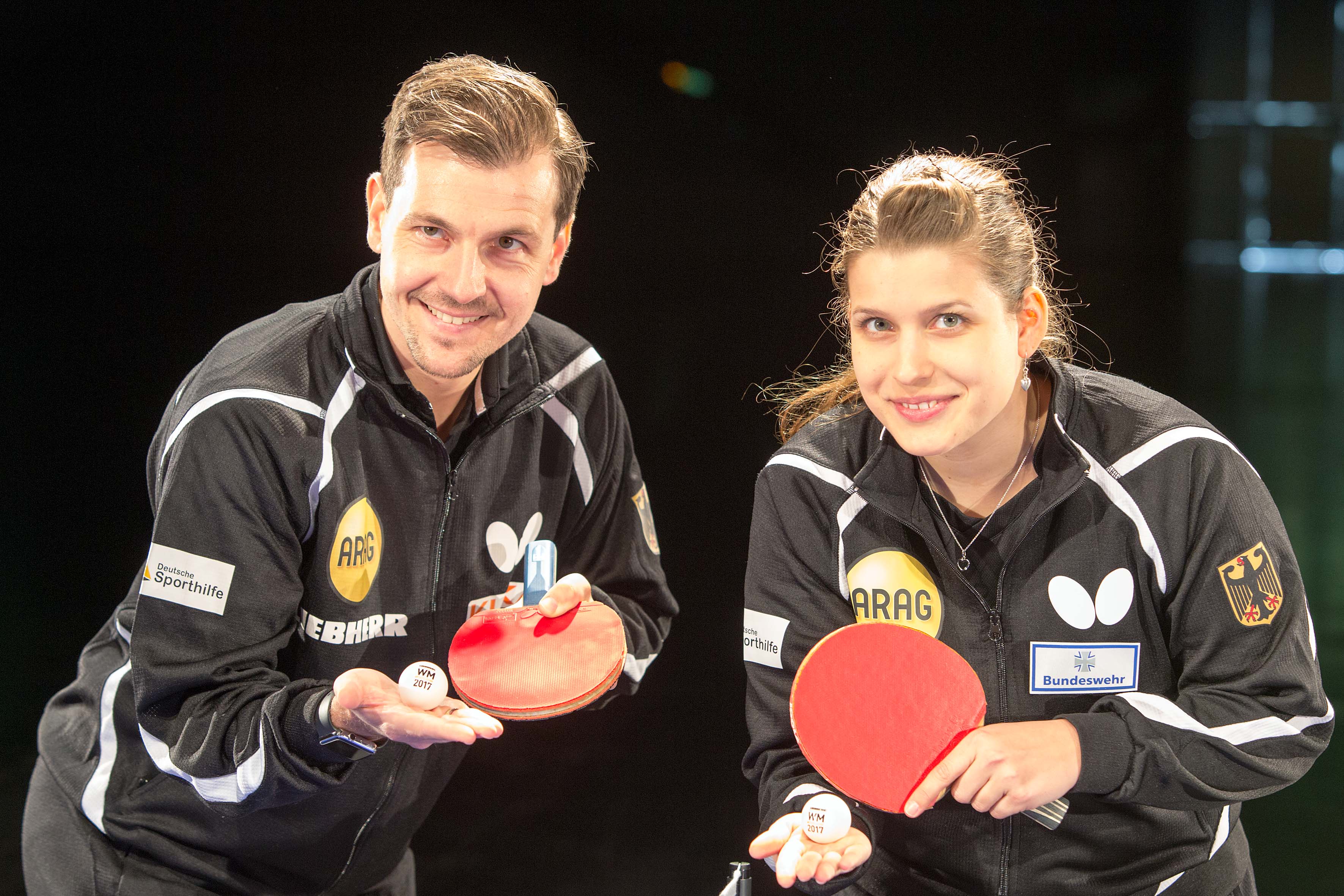 Noch 60 Tage bis zur Tischtennis-WM 2017 in Düsseldorf Timo Boll und Petrissa Solja haben den ersten Aufschlag gemacht